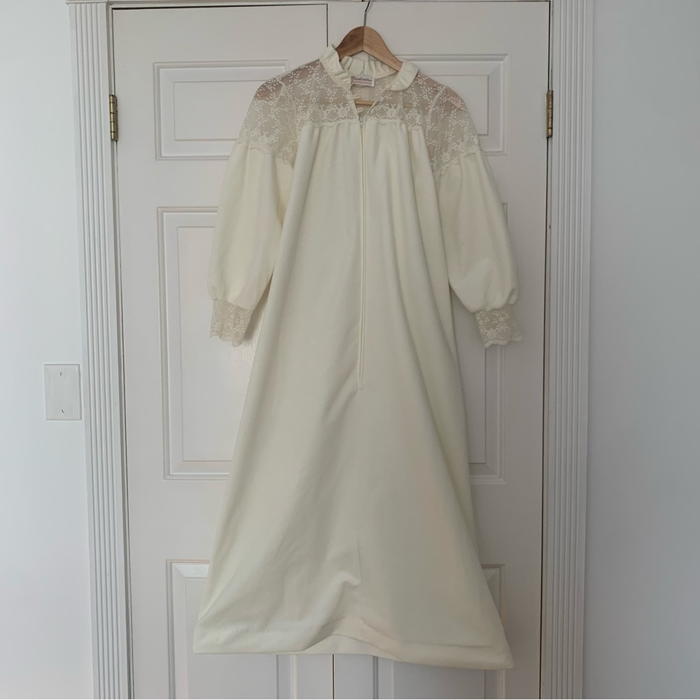 VTG Moodsetter robe lace detail wedding night Small S